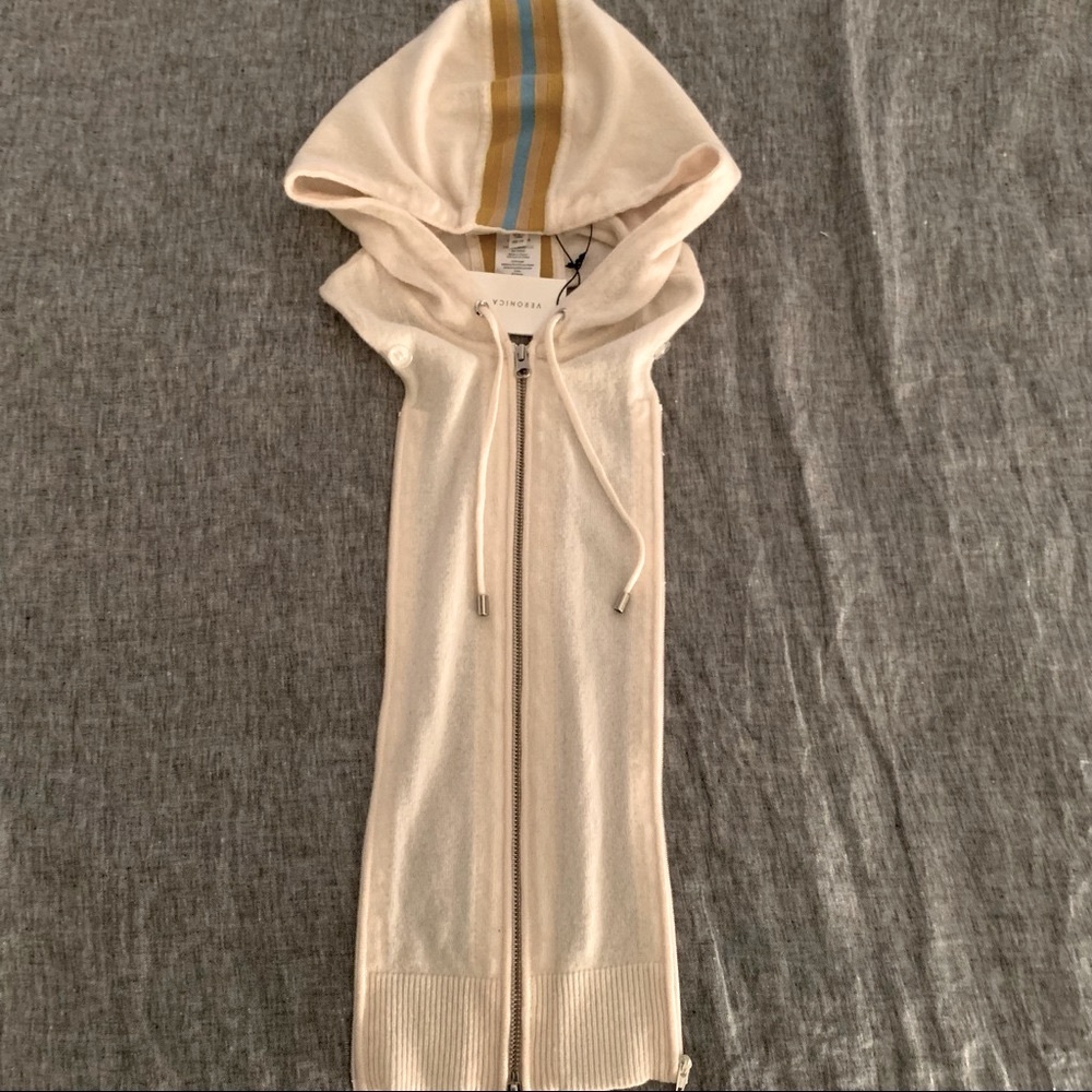 NWT Veronica Beard Dickey Hoodie Sweater Wool/Cashmere - copy